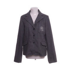Fishbone | Grijze gestreepte blazer