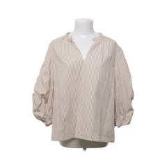 Minus | Beige gestreepte blouse