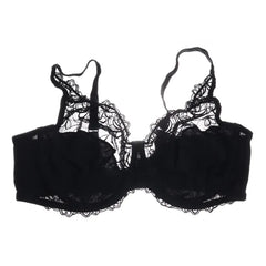 Hunkemöller | Zwarte kanten bh met bloemenmotief