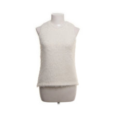 Lindex | Witte Pluizige Mouwloze Top