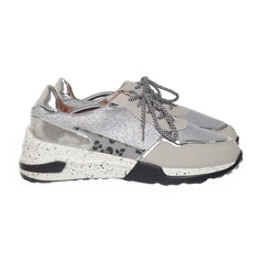 Sneakers | Zilveren Glitter Sneakers