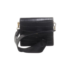 Zwarte Leren Crossbody Tas