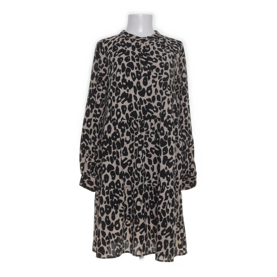 Ichi | Zwart, Beige - Jurk