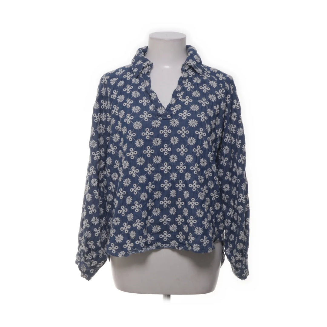 Royal Belle | Blauw, Wit - Blouse