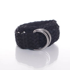 Zwarte Gevlochten Riem