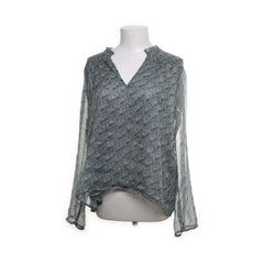 Neo Noir | Groen, Beige - Blouse