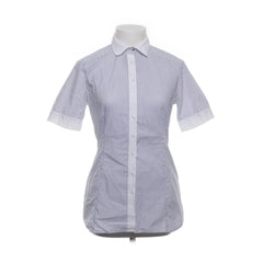 Eterna | Gestreepte Blouse met Korte Mouwen