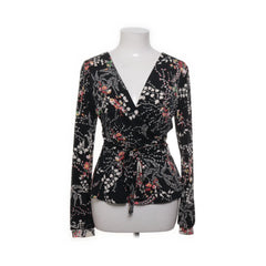 Warehouse | Zwart, Meerkleurig - Wikkelblouse