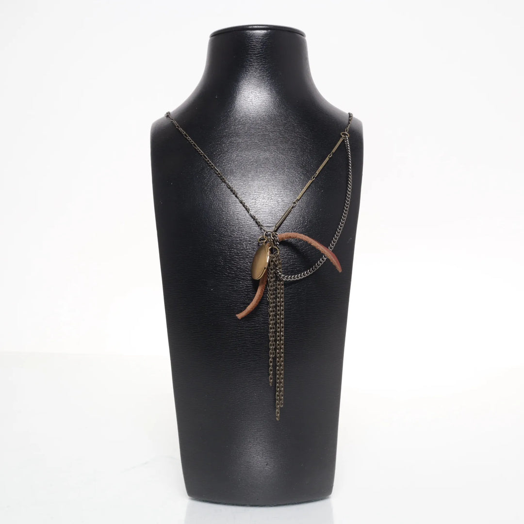 Vintage by Fe | Bruin - Ketting