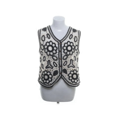 Beige, Zwart - Gilet