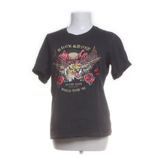 Loavies | Zwart Rock & Rose T-shirt