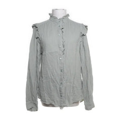 H&M | Lichtgroene blouse met ruches