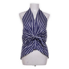 Zara Woman | Blauwe gestreepte haltertop