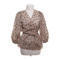 InWear | Bruin, Zwart - Wikkelblouse