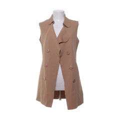 Gilet | Beige Mouwloze Overslagvest