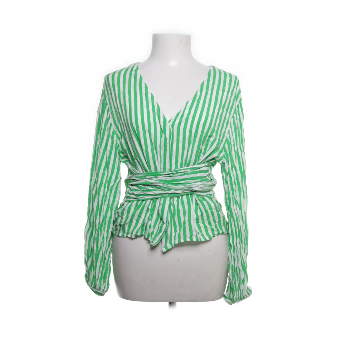 MbyM | Wit, Groen - Wikkelblouse