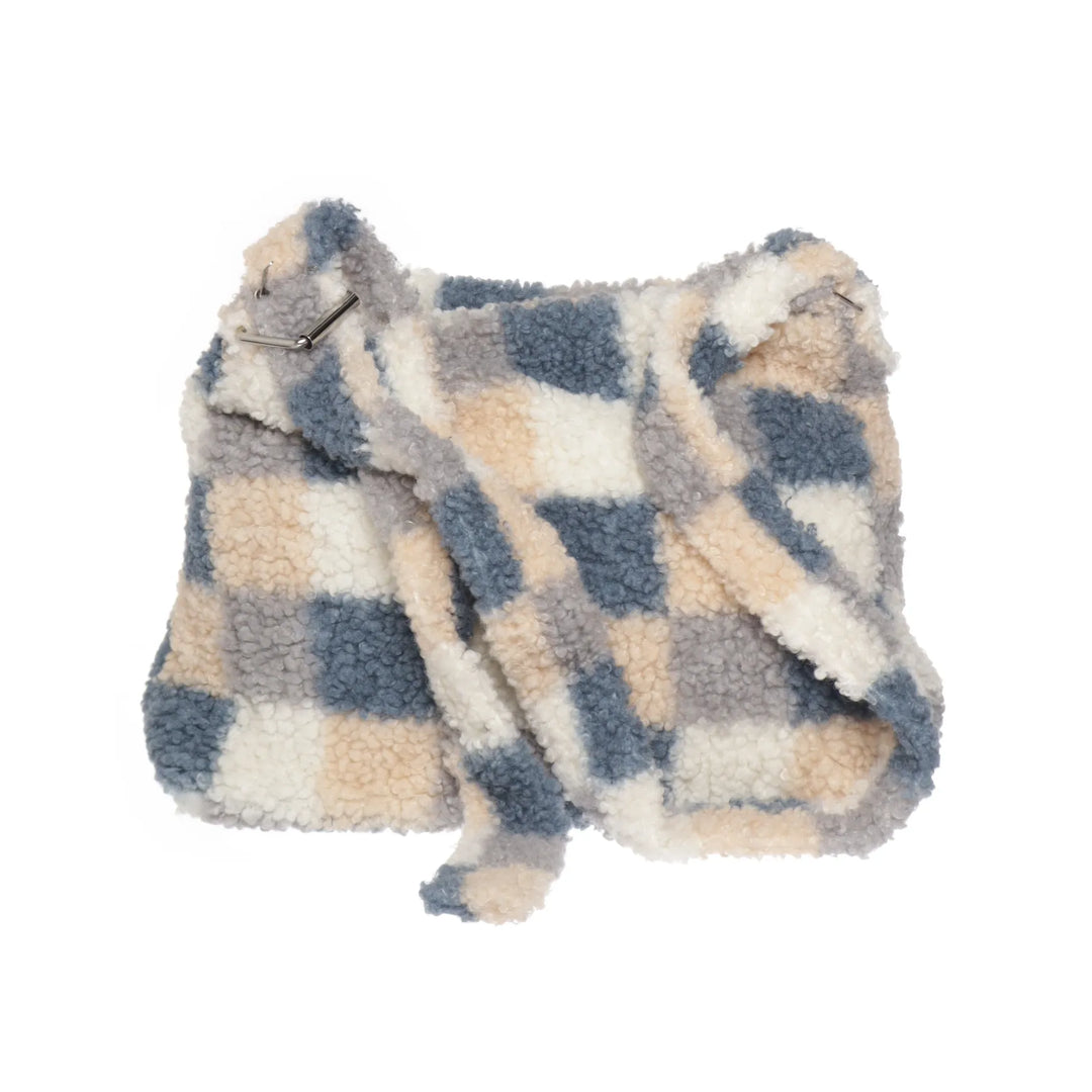 Blauw, Grijs, Wit - Schoudertas