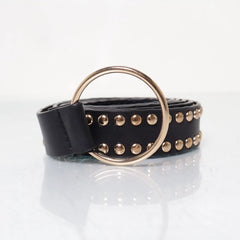 Zwarte Studded Riem