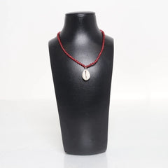 Rode Kralen Schelpketting