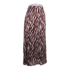 Object | Bruine zebraprint rok