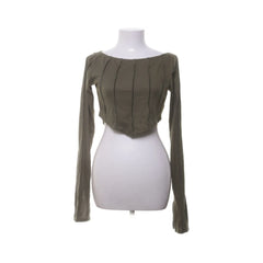 Hanna Schönberg x NA-KD | Groen - Crop top