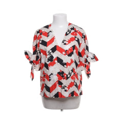 Maison Kitsune | Veelkleurige chevron blouse