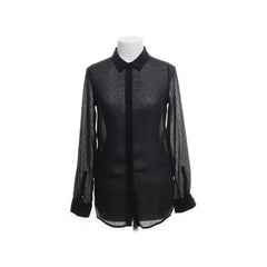 Samsøe & Samsøe | Zwarte doorschijnende blouse