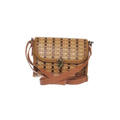 Bruin, Beige - Schoudertas