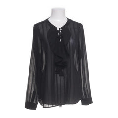 Costes Bohemian | Zwarte transparante blouse
