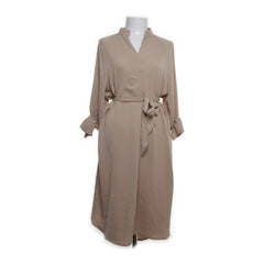 Winston & Elle | Beige midi-jurk met ceintuur