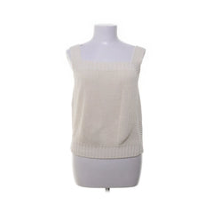 Massimo Dutti | Witte gebreide mouwloze top