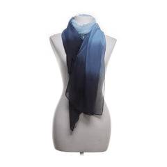 Amoena | Blauwe sjaal met ombre-effect