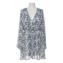 NLY Trend | Wit, Blauw - Jurk