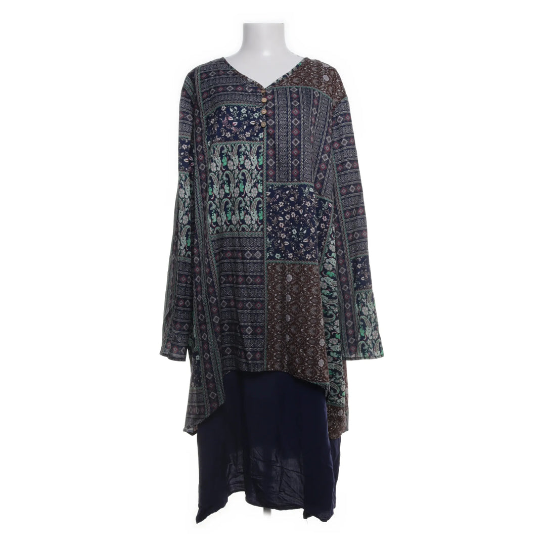 Blauw, Meerkleurig - Maxi jurk