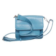 Tas | Blauwe Leren Crossbody Tas