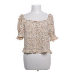 & Other Stories | Beige Bloemenprint Pofmouw Top
