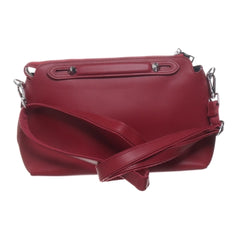 | Rode Leren Crossbody Tas