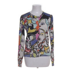 Miss Jolie | Kleurrijke abstracte kunstsweater