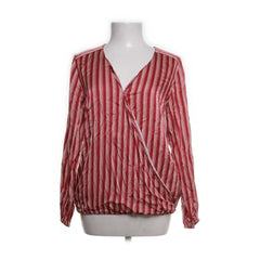 DAY Birger et Mikkelsen | Rode gestreepte wikkelblouse