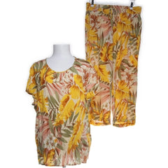 Soyaconcept | Gele bloemen pyjama set