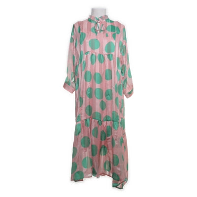 Love & Divine | Roze Polka Dot Maxi-jurk