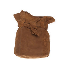 Bruine suède schoudertas