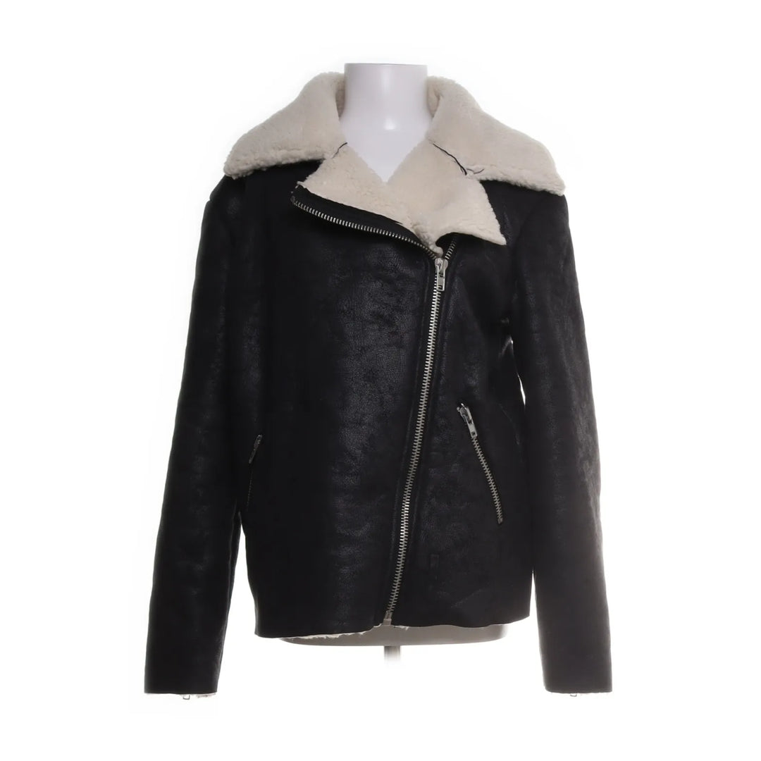 Zwart - Shearling jas