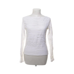 Anne Fontaine | Witte geplooide longsleeve top