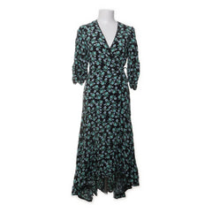 Freebird | Zwart, Groen, Meerkleurig - Wikkeljurk