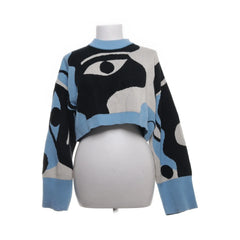 Monki | Zwart, Blauw, Wit, Meerkleurig, Beige - Trui