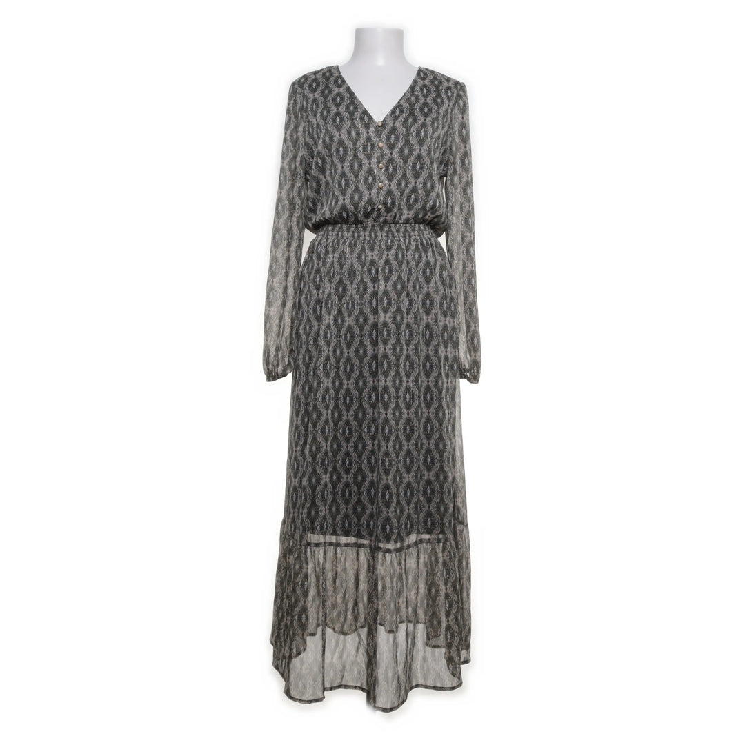 Cotton Club | Groen, Meerkleurig - Maxi jurk