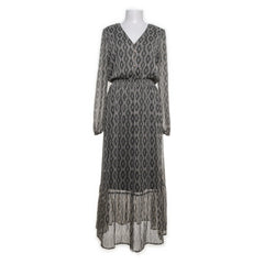 Cotton Club | Groen, Meerkleurig - Maxi jurk