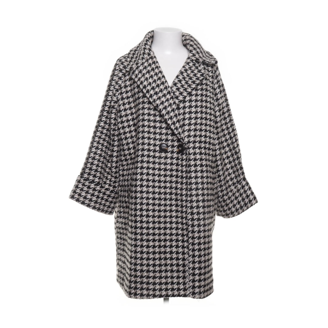 Zwart, Beige, Wit - Jas