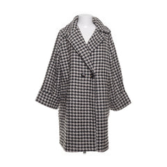 Zwart, Beige, Wit - Jas